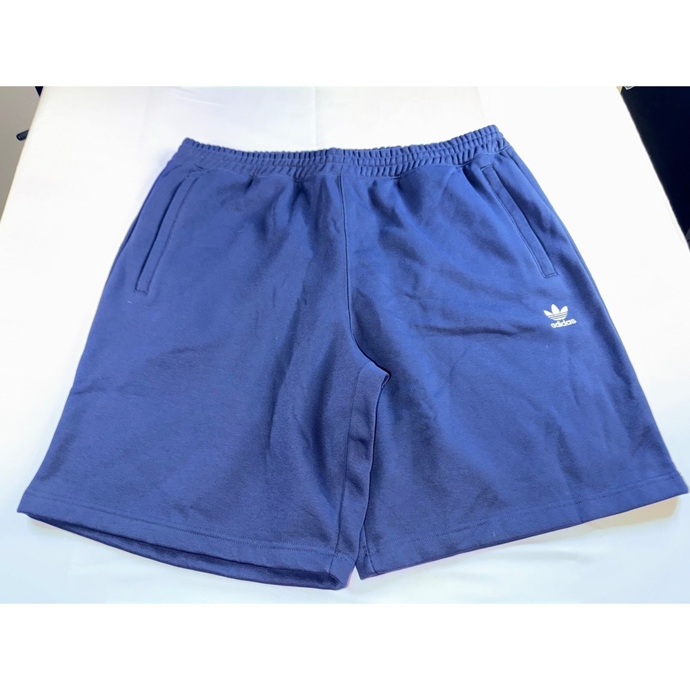 Adidas Originals Adicolor Essentials Trefoil Shorts Mens XL Navy Blue Fleece NWT